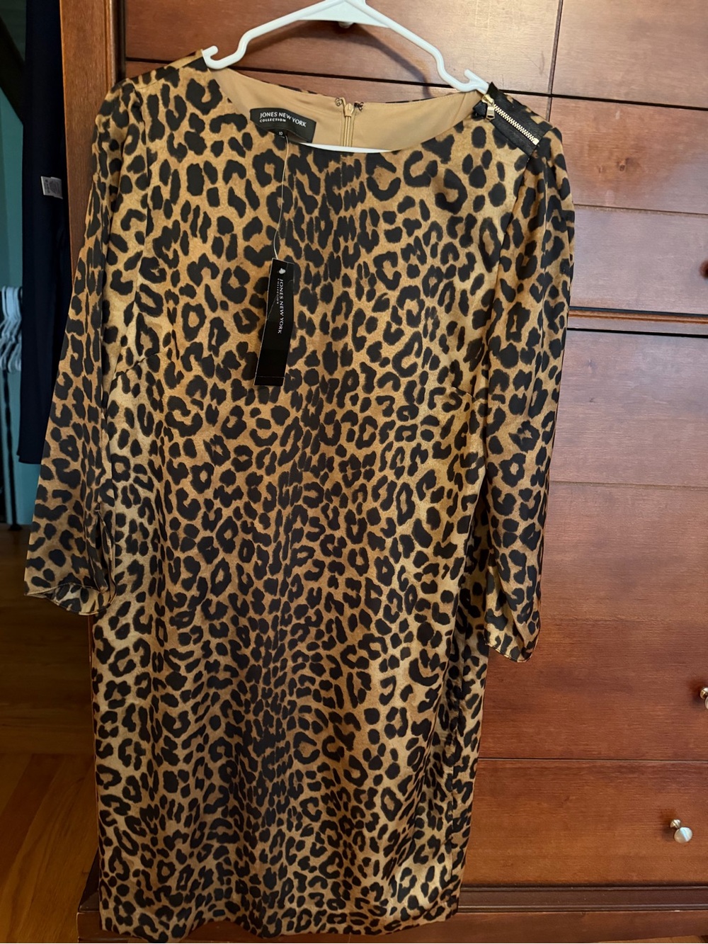 NWT Jones New York Leopard Dress sz 10